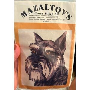 Mazaltov's Counted Cross Stitch Kit - CS-511 Scottie Scottish Terrier 8x10
